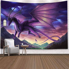 Decoración gótica para el hogar, tapiz Trippy para colgar en la pared, decoraciones de dragón para el hogar y la sala de estar 2024 - compra barato