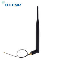 Antena wi-fi 2.4ghz, 5dbi aéreo, conector macho 2.4g, roteador wi-fi + 20cm pci u. fl ipx para sma macho pigtail 2024 - compre barato