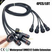 Cable de extensión DMX512 para exteriores, luz de escenario, 3m, 3m, 4 unids/lote 2024 - compra barato