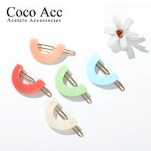 Candy Solid Color Children rainbow shaped Hair Clips Barrettes Girls Cute Hairpins Colorful Hairgrips for Kids Hair Accessories 2024 - buy cheap