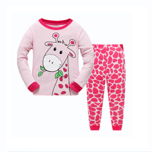 2020 Xmas Kids Boy Girls Clothing Pajamas Set 100% Cotton Children Sleepwear 2PCS Cartoon Tops +Pants Kid Clothes Pyjamas 2024 - buy cheap