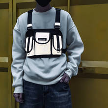 Hip-hop Chest Rig Bags Reflective Waistcoat Pack Male Tactical Vest Bags Boy Function Vest Streetwear Tactical Chest Bag For Men 2024 - buy cheap