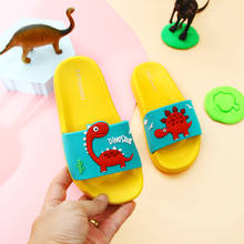 Summer Dinosaur Children's Slippers For Boys Girls Slippers PVC Soft  Non-slip 2021 Beach Sandals Kids Home Bathroom Flip Flops 2024 - buy cheap