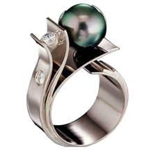 Элегантные белые кольца с кристаллами для женщин серебряное кольцо с крученым кристаллом роскошное украшение для свадьбы помолвки аксессуары для колец 2024 - купить недорого