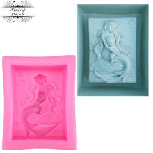 3D Mermaid shape silicone mold hand soap mold cake decoration tool fudge chocolate baking tool 2024 - buy cheap