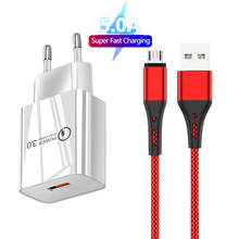 Honor 10i 9A 8X Fast Charger USB 3.0 Quick Charge Phone Adapter for Huawei Y5p P Smart 2019 Y5 Y6 Y7 2018 Micro usb data cable 2024 - buy cheap