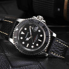 Parnis 40mm Automatic Self-Wind Movement Watch Men Luxury Brand Luminous Waterproof Sapphire Crystal Calendar Mechanical Watch 2024 - buy cheap