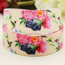 22mm 25mm 38mm 75mm Flower Cartoon printed Grosgrain Ribbon party decoration 10 Yards X-03922 2024 - buy cheap