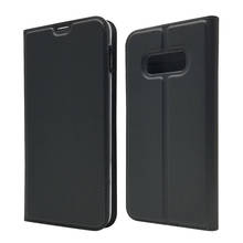 Кожаный чехол-книжка с магнитной подставкой для Samsung Galaxy S10E S10 S20 S9 S8 Plus S7 Edge S20 Ultra S10 2024 - купить недорого
