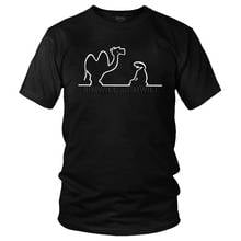 La Linea T Shirts Men Short Sleeve Cotton T-shirt Cartoon Camel Tees Top Graphic Tshirt Gift Idea 2024 - buy cheap