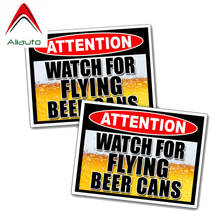 Aliauto 2 X Funny Car Sticker Watch for Flying Beer Can Accessories Cover Scratch PVC Waterproof Decal for Vw Nissan Gt,10cm*7cm 2024 - buy cheap