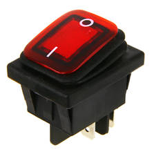 Car Boat Motorcycle Red LED 20A 125V 16A 250V Rocker Switch Waterproof 4 Pin ON/OFF SPST Rocker Switch 2024 - buy cheap