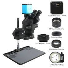 SONY IMX290 AF Auto Focus Autofocus Simul-Focal 3.5X-90X Trinocular Microscope Stereo Microscope Phone Repair Soldering System 2024 - buy cheap