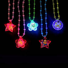 Brinquedos luminosos/colar de acrílico/pingente com flash de led, luz colorida, brinquedos de bebê para crianças, melhor presente, 1 peça 2024 - compre barato
