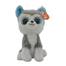 15 CM Ty Beanie Boos Big Eyes Grey Siberian Husky Soft Cute Plush Stuffed Animal Doll Toy Collection Christmas Birthday Kid Gift 2024 - buy cheap