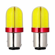 Bombilla de freno para coche, luz Led 1157 superbrillante de 1600LM, Gel de sílice, 8 caras, 10w, P21/5w, BAY15D, fuente de luz automática, blanco, rojo, amarillo, 12V, 2 uds. 2024 - compra barato