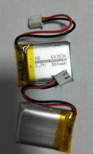 Free shipping 2pcs/lot 602035 500mAh 3.7V polymer lithium battery li-ion rechargeable battery 2024 - buy cheap