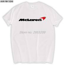 Shubuzhi-Camiseta de algodón para hombre, camisa con logo de MCLAREN F1, talla europea 2024 - compra barato