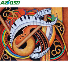 AZQSD 5D Diamond Painting Piano Handmade Gift Full Square Drill Abstract Art Diamond Embroidery Mosaic Home Decor 2024 - buy cheap