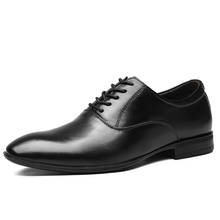 Классические Кожаные Туфли; Мужские модельные туфли; официальная обувь из натуральной кожи; мужские деловые туфли; Туфли-оксфорды для мужчин; размер 49 2024 - купить недорого