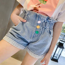 Toddler Teenage Jeans Girls Shorts Summer 2020 Fshion Buttons Shorts Children Clothes Kids Denim Shorts For Girls Clothes 2024 - buy cheap