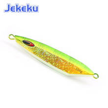 JEKEKU-señuelo luminoso de Metal para pesca vertical, plantilla plana de 2021g, láser japonés, 100, 1 unidad 2024 - compra barato