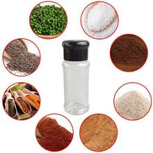 20 pçs/set 100ml spice salt pepper shakers preto tempero frasco pode garrafa de pimenta churrasco condimento cozinha gadget ferramenta 2024 - compre barato