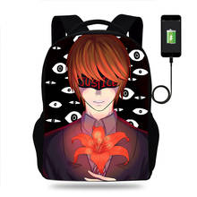 Anime Death Note Backpack Boys Girls Teenager School Bags Children Student Knapsack Men Women USB Charging Rucksack Travel Bags 2024 - buy cheap