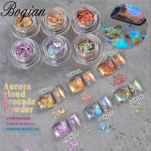 BQAN 1Box Aurora Crystal Aurora Cloud Brocade Flakes Chrome Powder for Spring Nails Face Eyeshadow Manicure Paillettes DIY Craft 2024 - купить недорого