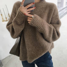 Autumn sweaters 2020 Winter O Neck Thick Knit Sweater Pullover Loose Lazy Sweater All-match Korean Women's Coat Sweater jumper 2024 - buy cheap