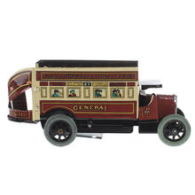 New Arrivals Tin Wind-up Double-decker General Omnibus Collectibles Tin Toy Classic Creative Gift for Kids Children Adults Toy 2024 - buy cheap