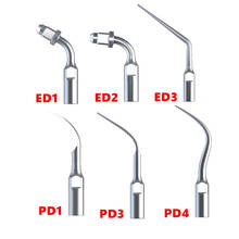 Raspador odontia ultra-sônico, ponta endodontia ed1 ed2 ed3 para dte satélite nsk perio escala pd1 pd3 pd4 ferramentas de cuidados bucais, 5 unidades 2024 - compre barato