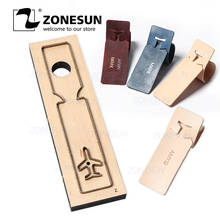 ZONESUN L2 troquelado de cuero personalizado para equipaje hecho a mano etiqueta DIY boda favores corte Clicker troquel acero regla troquelar herramientas de cuero 2024 - compra barato