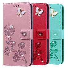 Coque 3D Flower Rose Leather Case for Sony Xperia Z2 Z3 Plus Flip Silicone Cover 2024 - buy cheap