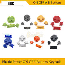 Plastic Power ON OFF Buttons Keypads for Gameboy Color GBC Colorful Buttons for GBC D Pads A B Buttons 2024 - buy cheap