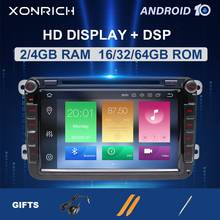 2 Din Android 10 Car Radio GPS Navigation For VW Passat B6 T5 amarok volkswagen Skoda Octavia 2 superb polo golf 5 6 Multimedia 2024 - buy cheap