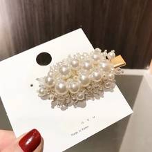 New Trendy Hot Sale Fashion Crystal Hedgehog Flower Grass Thicket Hair Clips Pearl Hairpins Spring Clip Girls Headwear Femme 2024 - buy cheap