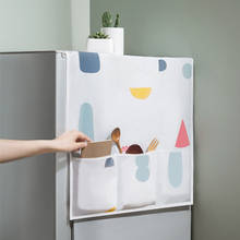Cubierta de refrigerador colorida geométrica Floral, paño de refrigerador, cubierta de polvo, accesorios de cocina, bolsa de almacenamiento para el hogar 2024 - compra barato