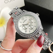 Reloj con diamantes de imitación para mujer, pulsera de 6 pines con diamantes de imitación, a la moda, nuevo 2024 - compra barato