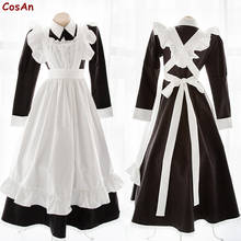 Original Lovely Traditional Maid Outfit Cosplay Costume Fashion Black White Elegant Uniform Activity Party Role Play Clothing 2024 - buy cheap