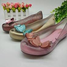 Sandalias de verano para niños, zapatos de gelatina con mariposas grandes, princesa Mini Melissa, sandalias de playa suaves, HMI038, 2021 2024 - compra barato
