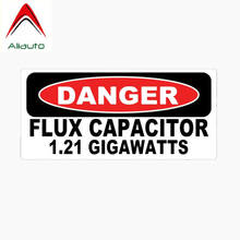 Aliauto Warning Funny Car Sticker Danger Flux Capacitor 1.21 Gigawatts Reflective Waterproof Sunscreen Anti-UV Decal,15cm*7cm 2024 - buy cheap