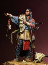 1/24 resina modelo de construção kit figura sioux líder 2024 - compre barato