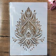 Plantillas de capas A4 de 29cm, tótem de pluma de Mandala, bricolaje, pintura de pared, álbum de recortes, para colorear, álbum de relieve, plantilla decorativa 2024 - compra barato