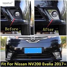 Accessories For Nissan NV200 Evalia 2017 - 2019 ABS Chrome Front Fog Lights Foglight Lamp Frame Decor Cover Kit Trim Exterior 2024 - buy cheap