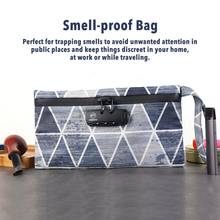 Smell Proof Bag Active Carbon Fashion Portable Travel Activated Password Lock Deodorant Smell Proof Bag Waterproof For Travel 2024 - buy cheap