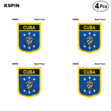 Patches de bandeira nacionais em forma de bandeira cubana, patches para decoração diy 2024 - compre barato