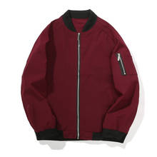 Mens Jacket Casual Bomber Men Solid Streetwear Sport Hip Hop Slim Fit Pilot  Jacket Male Cotton Outdoor Coat Plus 6XL,DA931 2024 - buy cheap