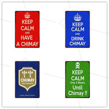 CHIMAY Beer Brand Vintage Home Decoration Metal Sign Bar Wall Sticker Wine Cellar Doorplate Tin Plate Club Decoration Plaque 2024 - buy cheap