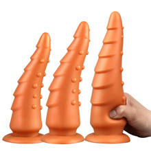 2021 Latest Huge Anal Plug Soft Long Dildo Butt Plug Vagina Anus Expansion Dilator Prostate Massage Adult Sex Toys For Woman Men 2024 - buy cheap
